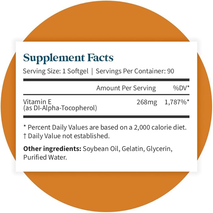Pattern Wellness Vitamin E 400 IU Supplement 3rd Party 90 Soft