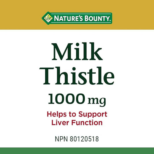 Nature's Bounty Milk Thistle Value Size, 200 Softgels