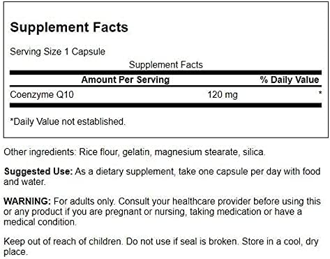 Swanson CoQ10 - Helps Promote Heart Q10 Supplement (100 Capsules, 120mg Each)