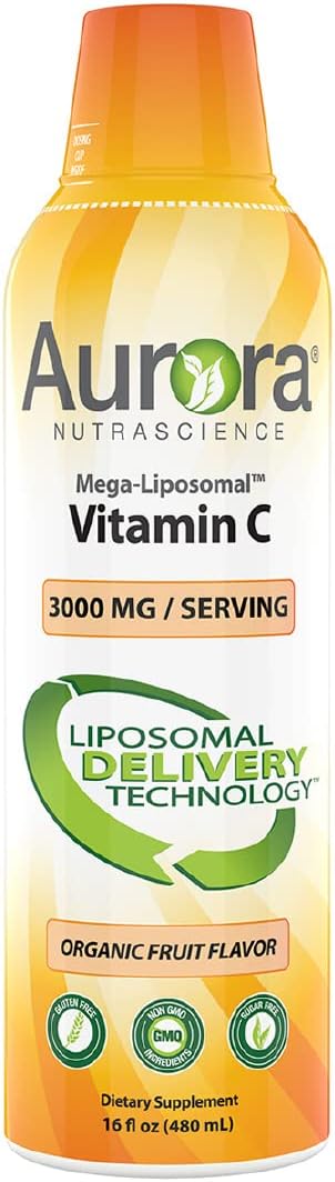 Aurora Nutrascience, Mega-Liposomal Vitamin C, 3,000 16 oz (480 mL)