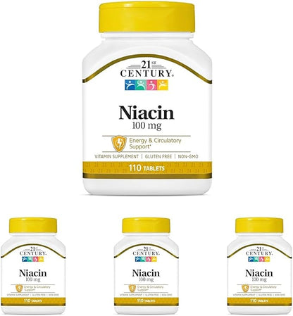 21st Century Niacin Tablets, 100 mg, 110 Count 4)