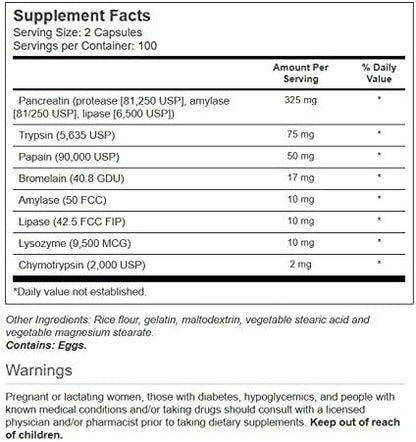 Vitacost Synergy Mega Digestive Enzymes 10X - 200 Capsules