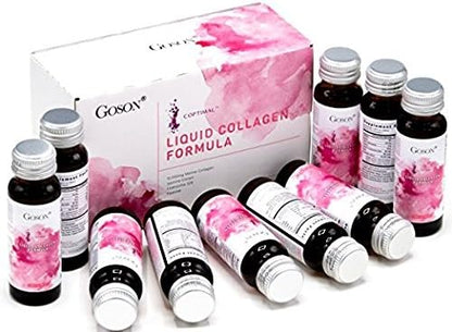 Hydrolyzed Liquid Collagen Drink, 10,000mg Wild-Caught Q10, Coenzyme, (3 Boxes, 30 Bottles,
