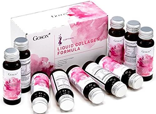 Hydrolyzed Liquid Collagen Drink, 10,000mg Wild-Caught Q10, Coenzyme, (3 Boxes, 30 Bottles,