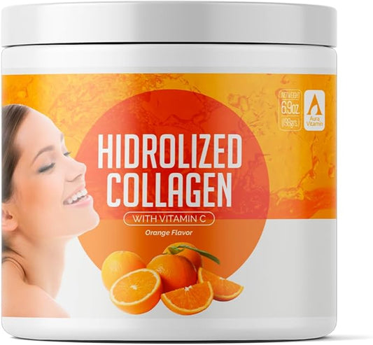 Hydrolyzed Collagen Powder Supplement 200gr (Orange)