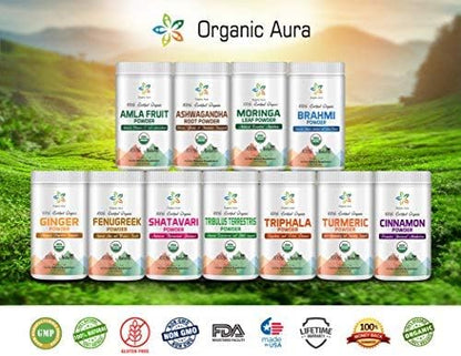 Certified Organic Ashwagandha Root Powder 16Oz -1Lb. Natural 100% Natural