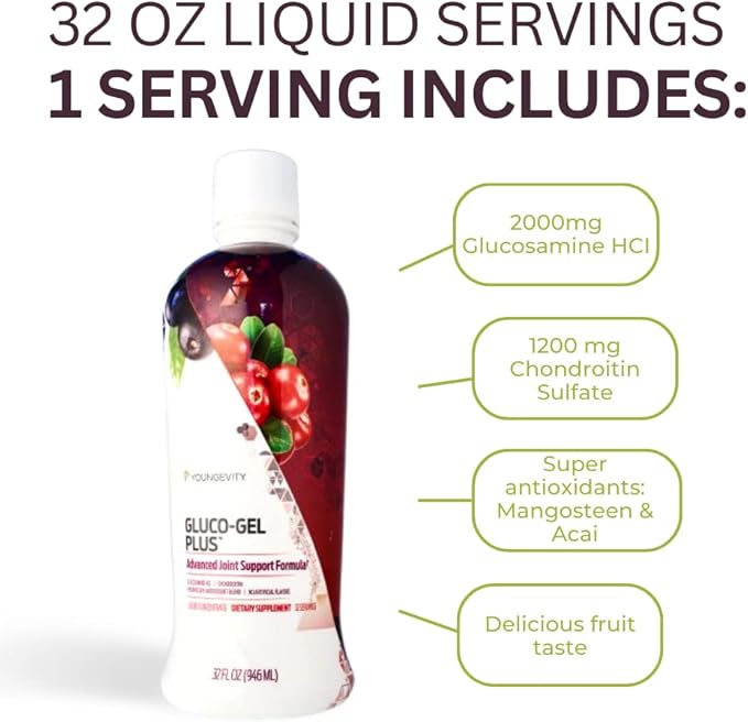 Youngevity Gluco-Gel Plus™ 2000mg Chondroitin 1200mg + (32 fl