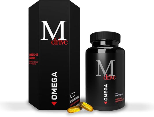Mdrive Omega 3 Fish Oil 3-6-9 1200mg 1200mg from 60 Count