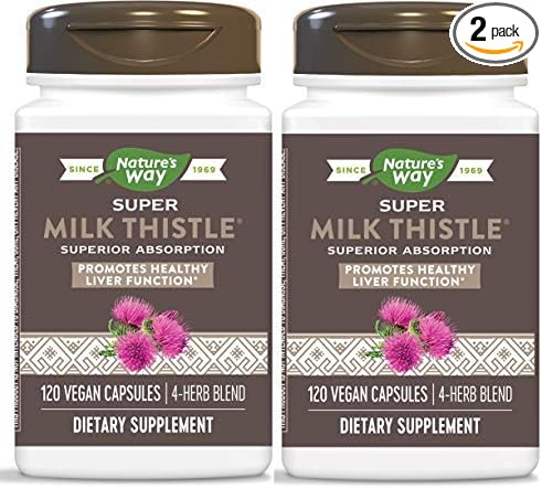 Nature's Way Super Milk Thistle 120 Capsules 2)