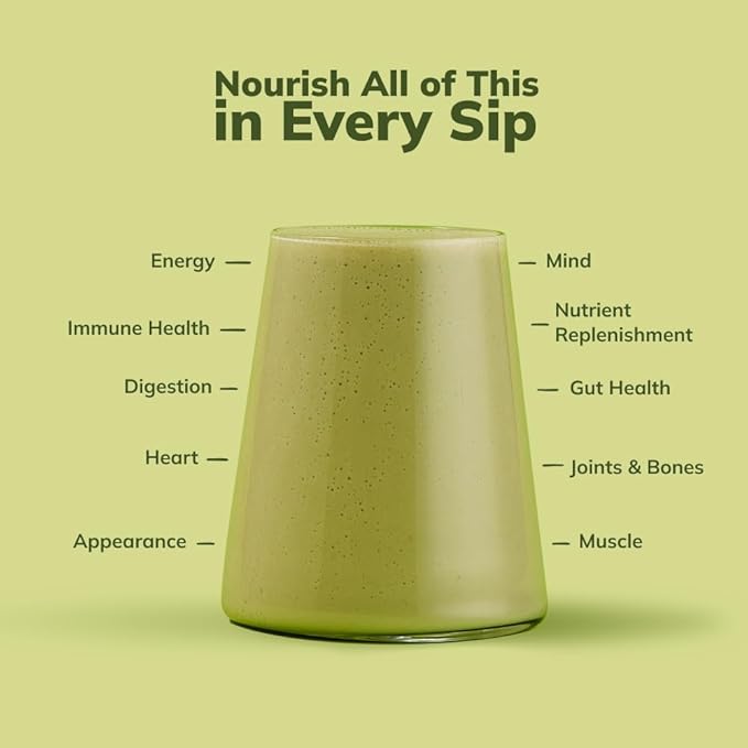 Ka’Chava All-In-One Nutrition Shake Blend, Matcha, 85+ Superfoods, 26 Vitamins 25g Plant-Based 2lb