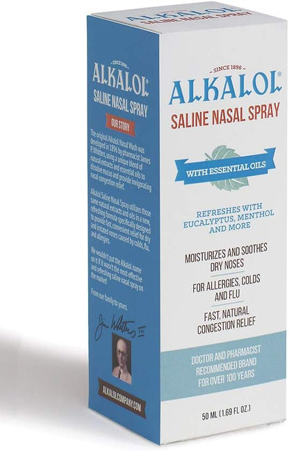 Alkalol Solution Saline Nasal Spray, 1.69
