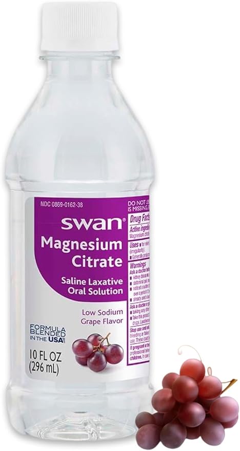 Deal Dave Card + Swan Magnesium Citrate Oral Solution 10 oz, Grape Flavor