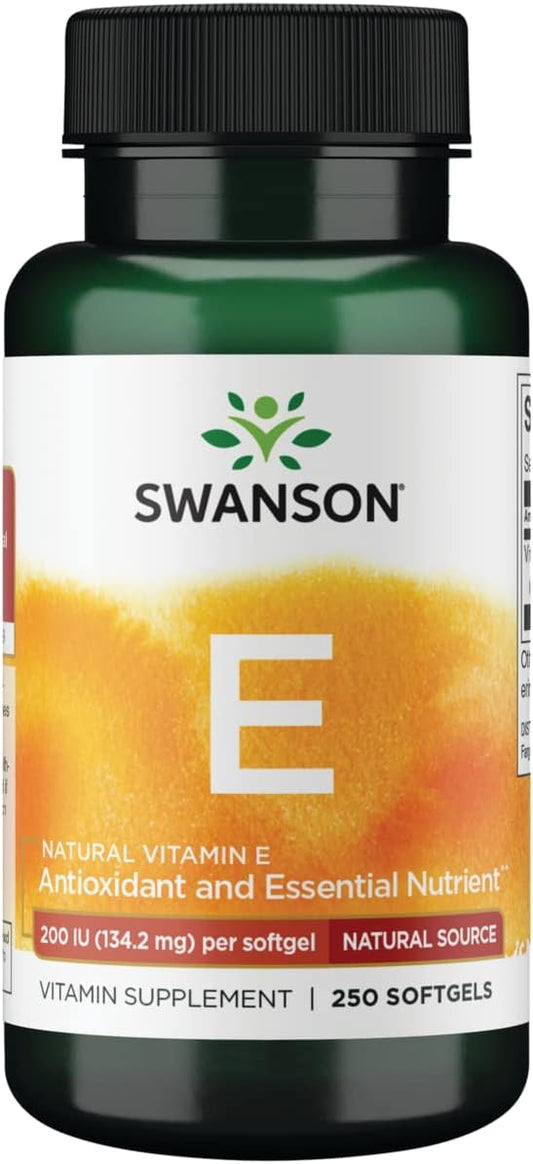 Swanson Natural Vitamin E 200 Iu (134.2 Milligrams) 250 Sgels