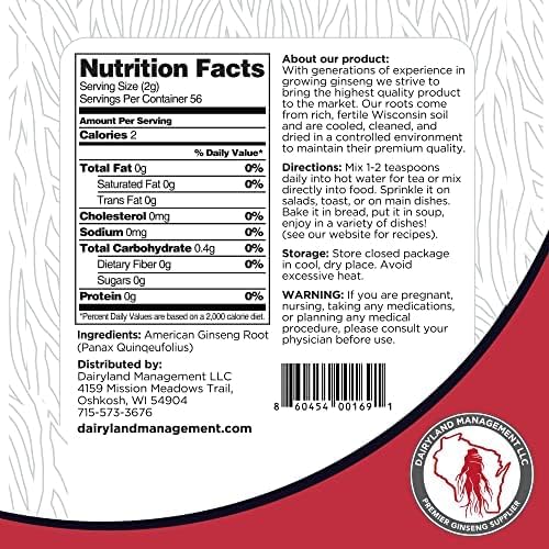 Dairyland Premium American Ginseng Powder 西洋参 16 oz