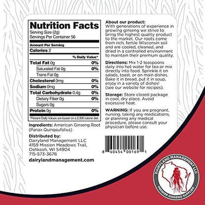 Dairyland Premium American Ginseng Powder 西洋参 16 oz