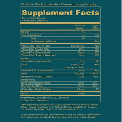 WEEM Hair Skin and Nails Gummies - Supports Healthy Hair - Vegan biotin Vitamins for Women & Men Supports Faster Hair Growth, Stronger Nails, Healthy Skin, Extra Strength (2)