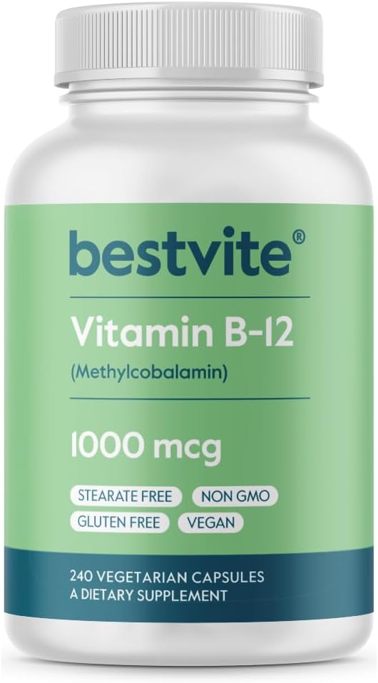 BESTVITE Vitamin B12 (Methylcobalamin) 1000mcg (240 B12) -