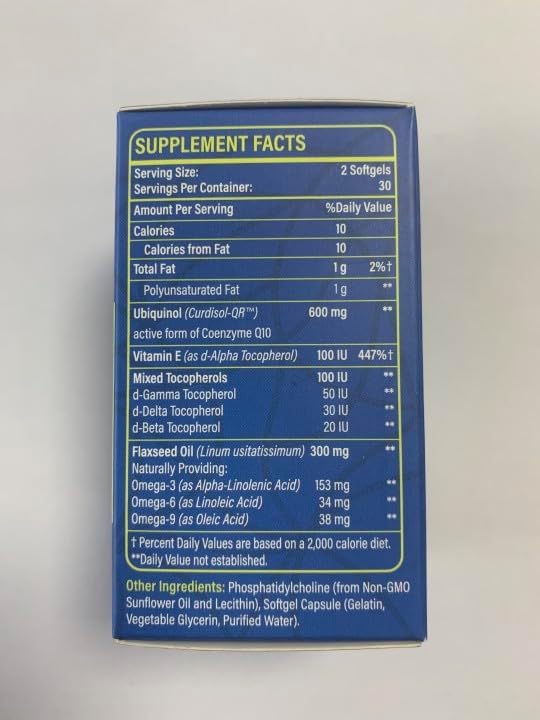 Liposomal CoQ10 600 mg Softgel Ubiquinol, Q10 Ubiquinol 3 6 6 9 9 & Q10 Supplement Powerful-Antioxidant,120 Softgels