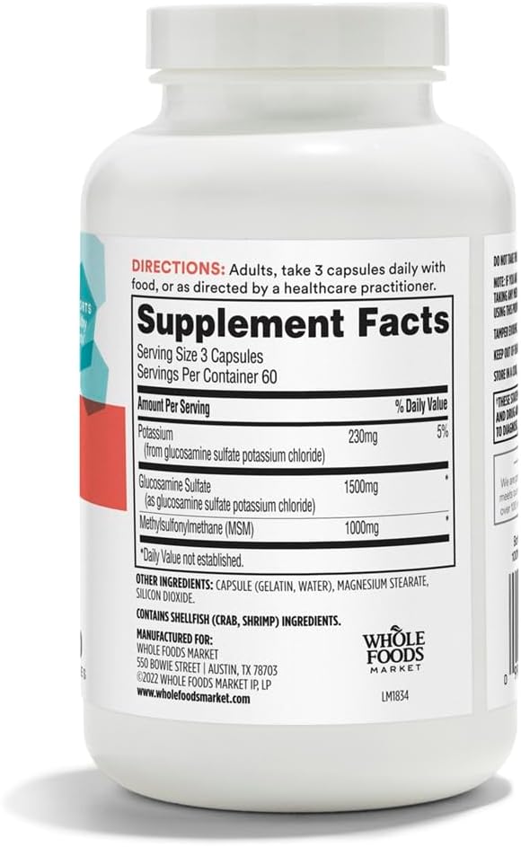 365 by Whole Foods Market, Glucosamine 180 Capsules