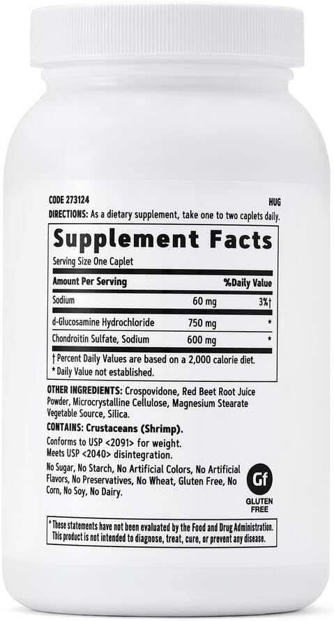GNC Triple Strength Glucosamine Chondroitin 750mg/600mg, 120 Caplets,