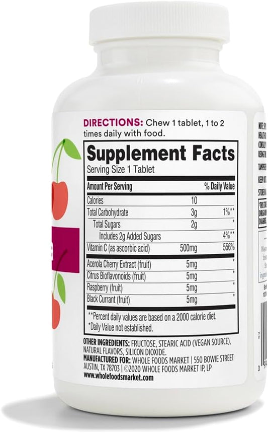 365 by Whole Foods Market, Vitamin 500Mg, 90 90 Tablets