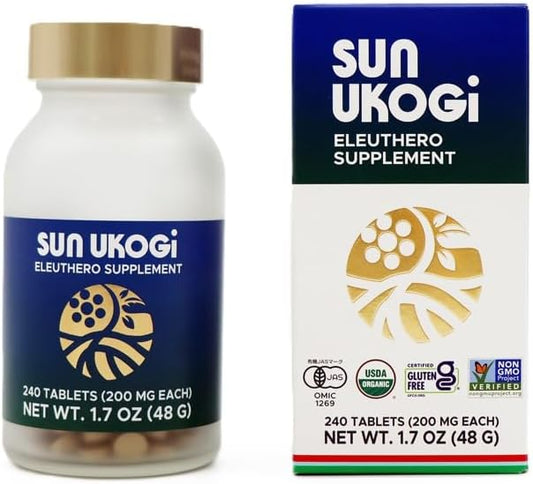 Sun Ukogi Eleuthero Supplement, 240 Tablets (200mg), 1.7oz 1.7oz