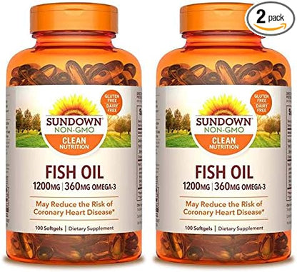 Sundown Fish Oil Extra Strength 1200 100 Count 2)