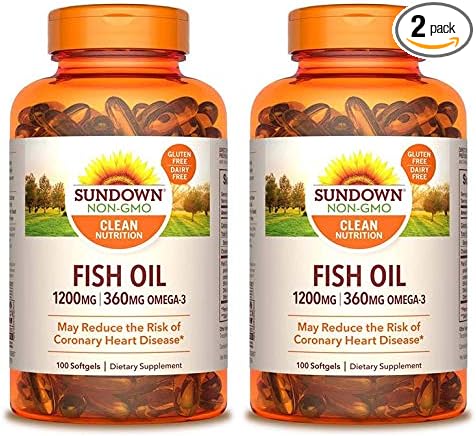 Sundown Fish Oil Extra Strength 1200 100 Count 2)