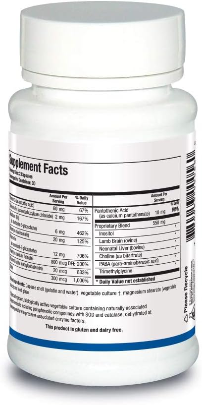 Biotics Research Bio GGG B B B6, B12, B12, Folate. 60 Capsule