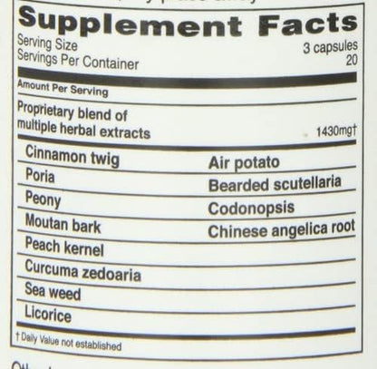 Ovary & Uterus Clean, 500 mg 60-Count Bottle 2)