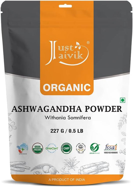 100% Organic Ashwagandha Powder- Withania Somnifera- 227g (0.5 (0.5 LB) 8 oz