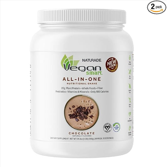 Vegansmart Naturade Plant Based Vegan Protein Powder 2 Pack (30 Servings)