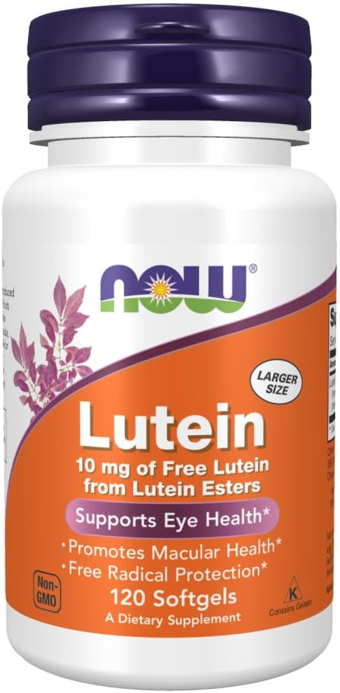 NOW Supplements, Lutein 10 mg 10 mg 120 Softgels