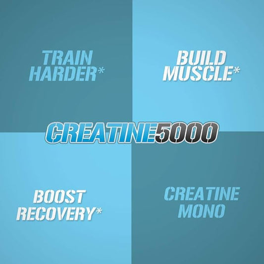 Evlution Pure Creatine Monohydrate Powder 5000mg Nutrition Pre and Post Workout Recovery Drink Mix Creatine Powder for Enhanced Muscle Mass Athletic Performance and Muscle Recovery - Unflavored
