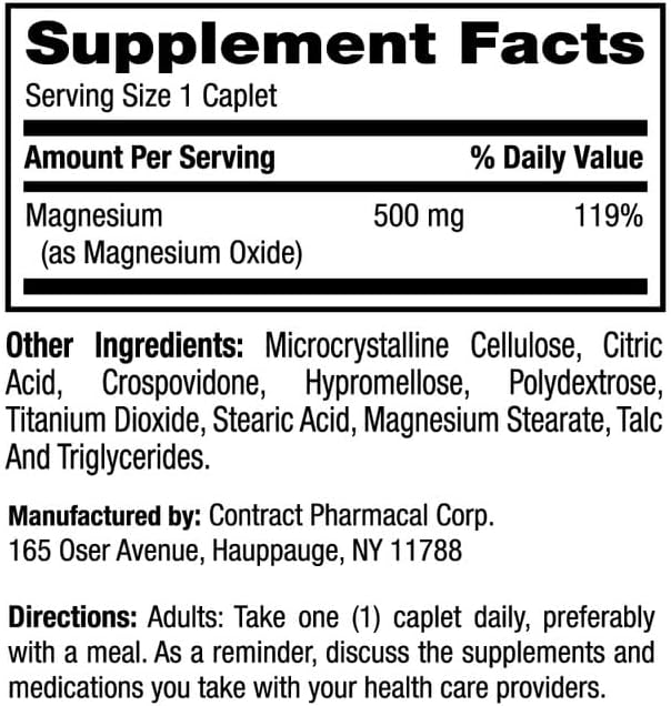 Earth's Splendor Bone & Muscle Dietary (500mg, 100 100 Caplets)