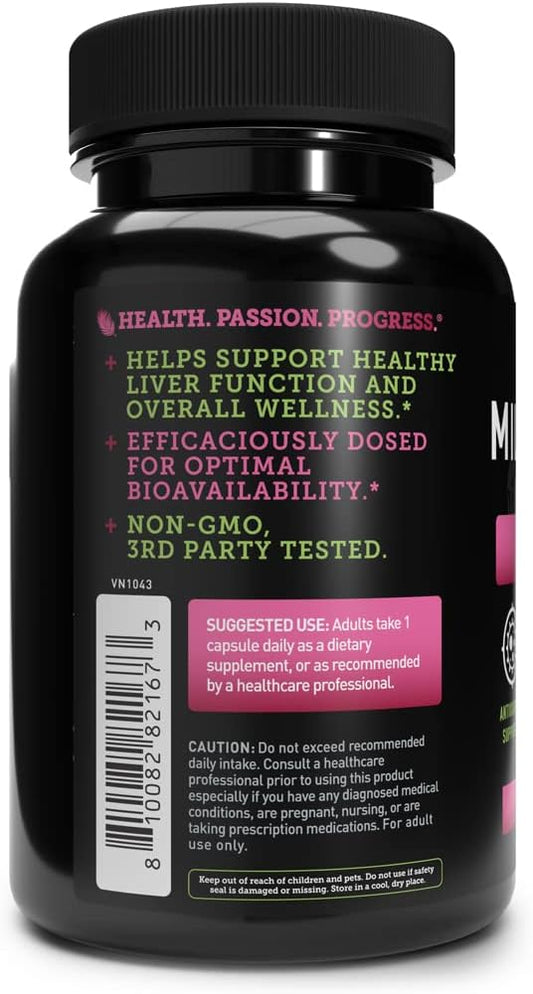 Milk Thistle Extract 1000mg Capsules 200 Servings 3rd Party