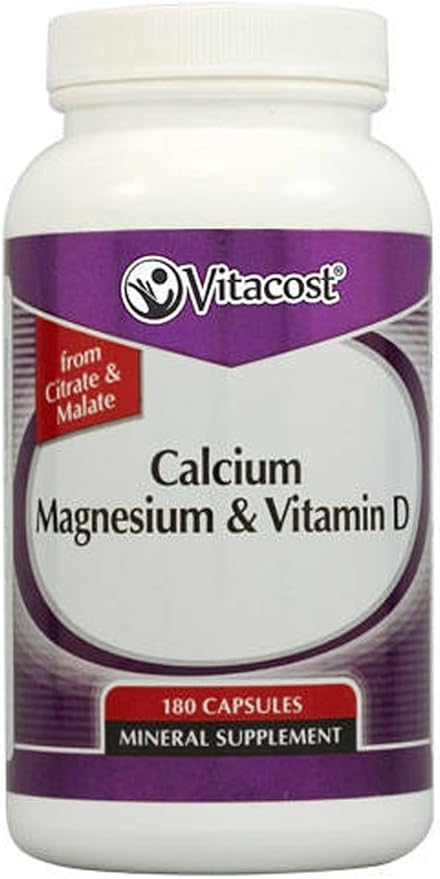 Vitacost Calcium Magnesium & Vitamin D 180 Capsules