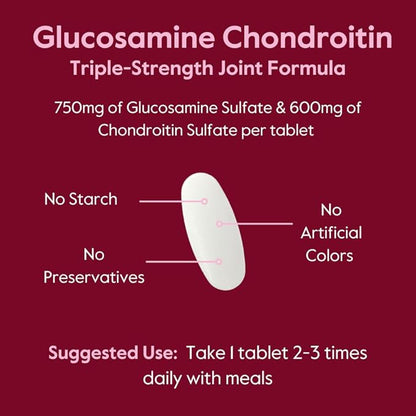 BESTVITE Glucosamine & Chondroitin Sulfate 750/600 (250 Tablets)