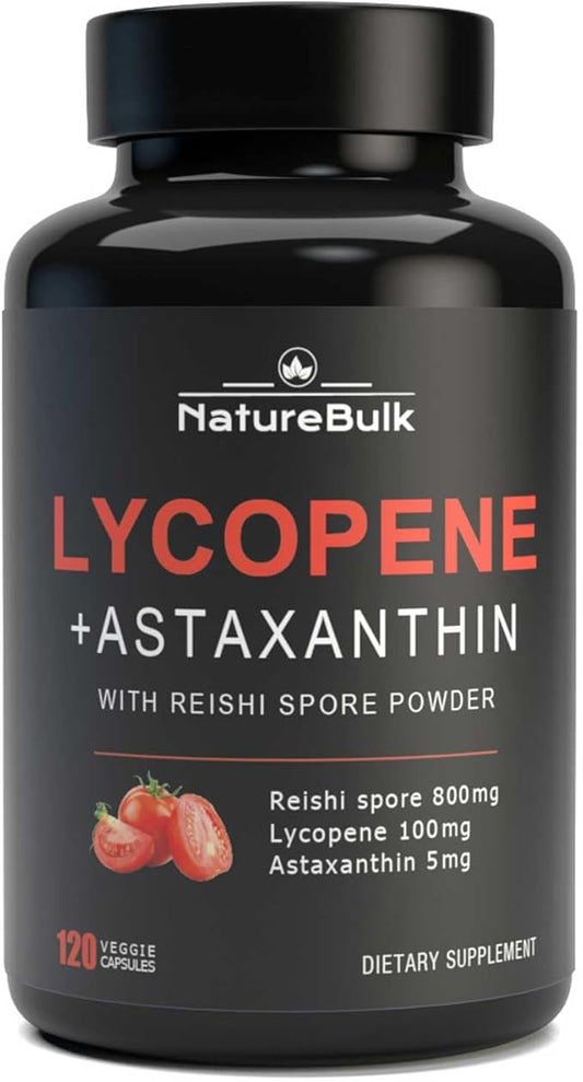 Lycopene 100mg + Astaxanthin 5mg 100% Natural 120 Veggie