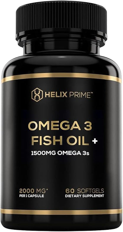 Fish Oil Omega 3 Supplements 60 Softgels