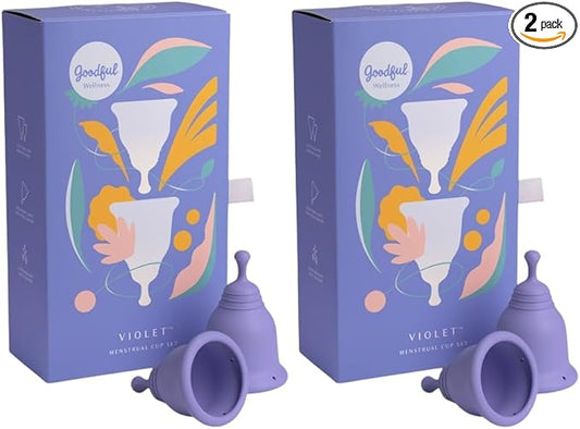 Intimate Care Cup Set – Soft, 2, Violet)