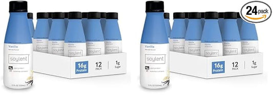 Soylent Vanilla Meal Replacement Shake, Contains 16g Complete 11oz, 24 24 Pack