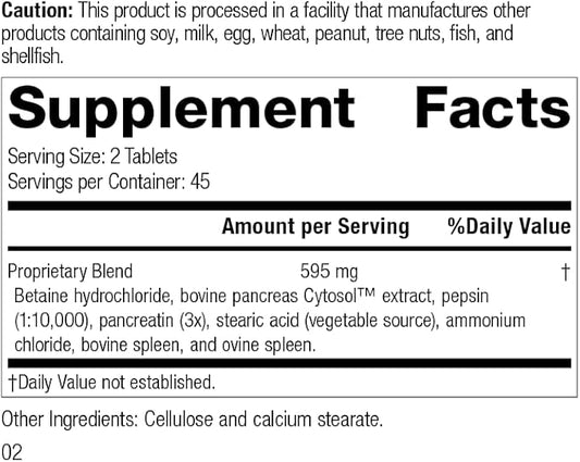 Standard Process Zypan 90 Tablets