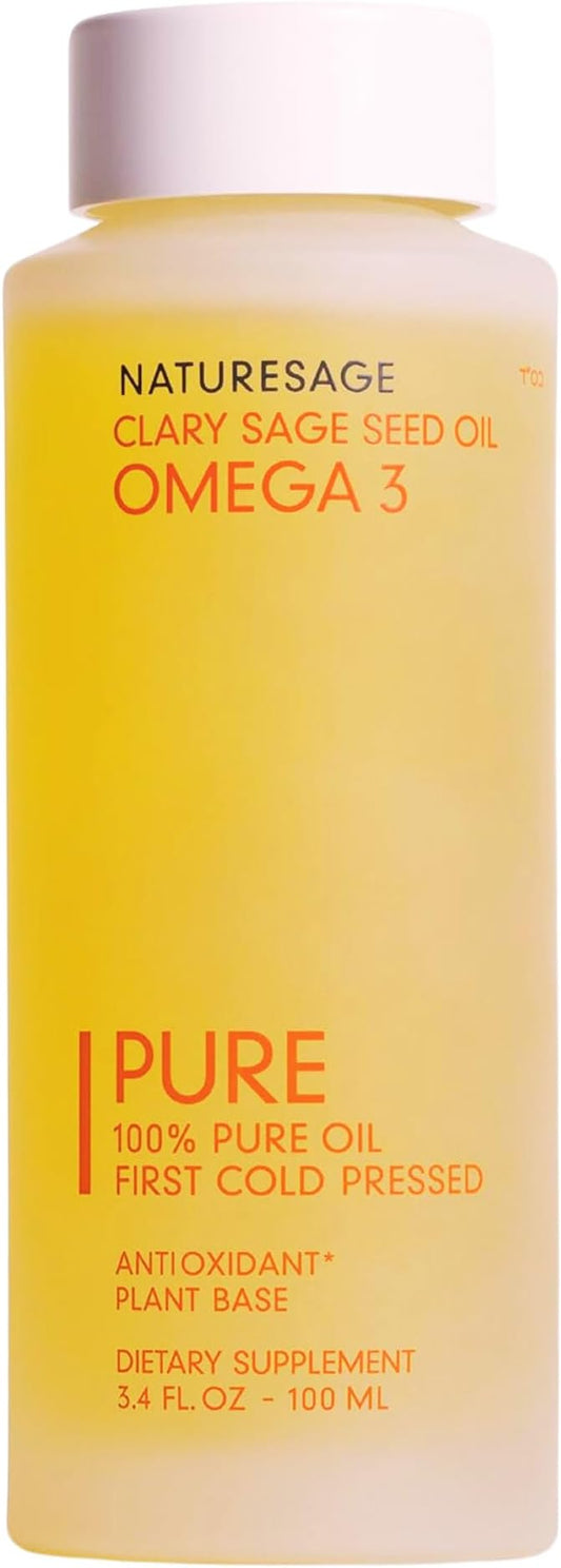 Pure Vegan Liquid Omega 3 Oil, 3 Fish 3.4 fl. 3 Fatty