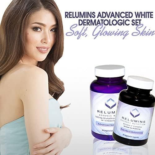 Relumins Advanced White Set 1650mg Glutathione (90 Capsules) (60 Capsules)