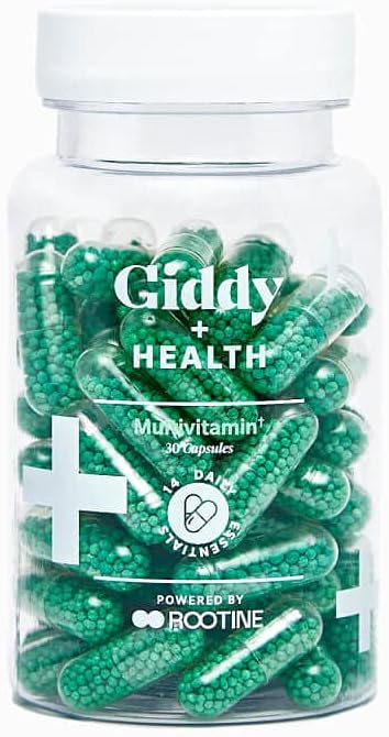 Giddy+Health Multivitamin with B-complex, D3, and zinc