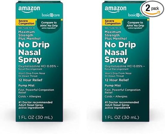 Amazon Basic Care No Drip Severe 12 Hour 1 fl 2)