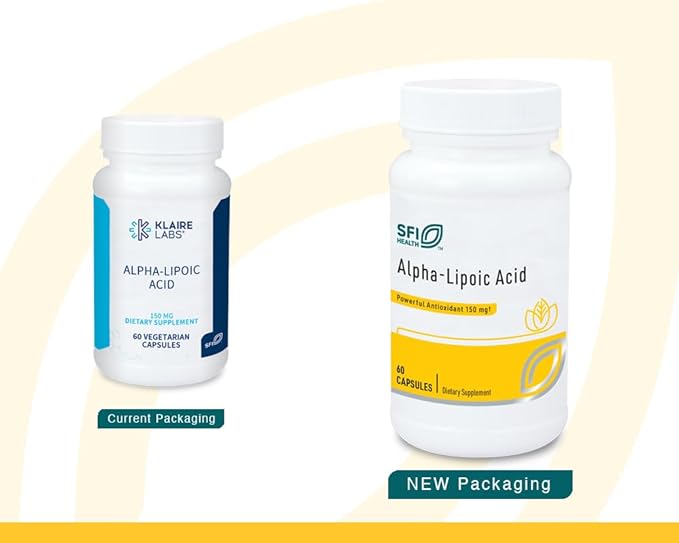 Klaire Labs Alpha-Lipoic Acid 150 Milligrams (60 Capsules)
