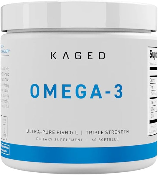 Kaged Omega 3 Fish Oil Supplement 3000mg Omega 3 Fatty 60 Pills