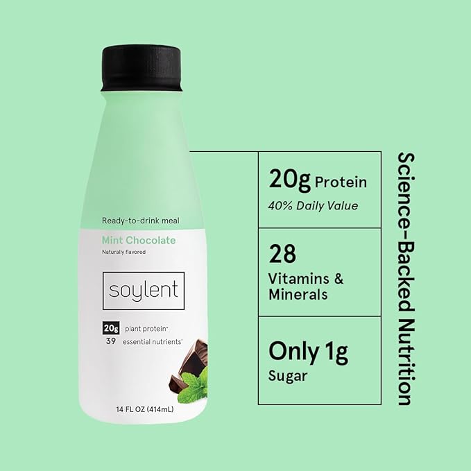 Soylent Mint Chocolate Plant Protein Meal 14 fl